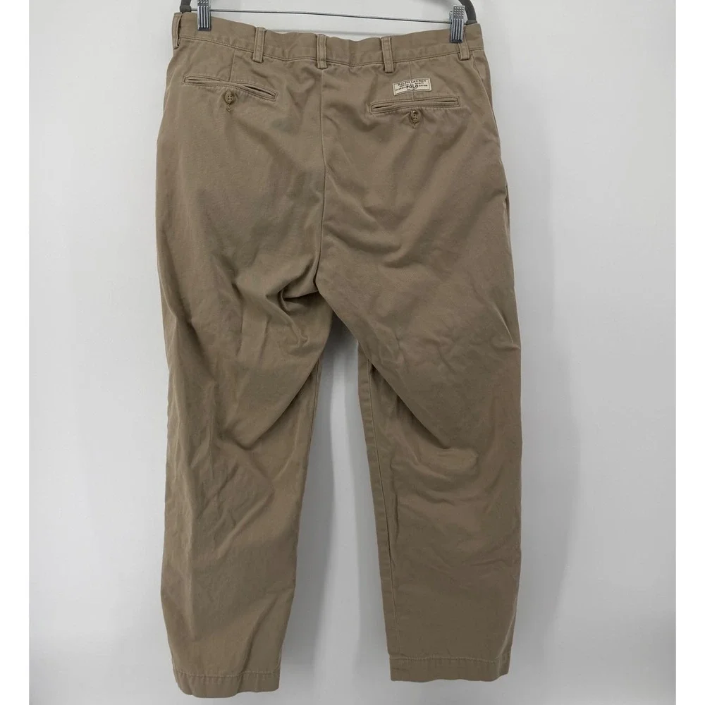 Polo Ralph Lauren Pants Mens 35x30 Khaki Prospect Pant Chino Straight Cotton Tan